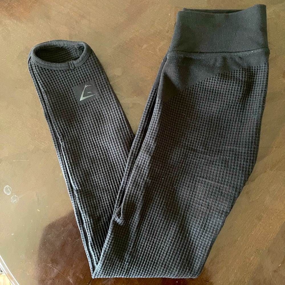Black Gymshark Pause Seamless Leggings